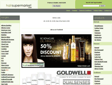 Tablet Screenshot of hairsupermarket.com